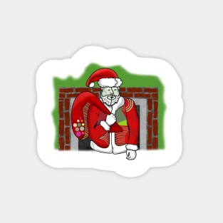 Merry Christmas two santa Sticker